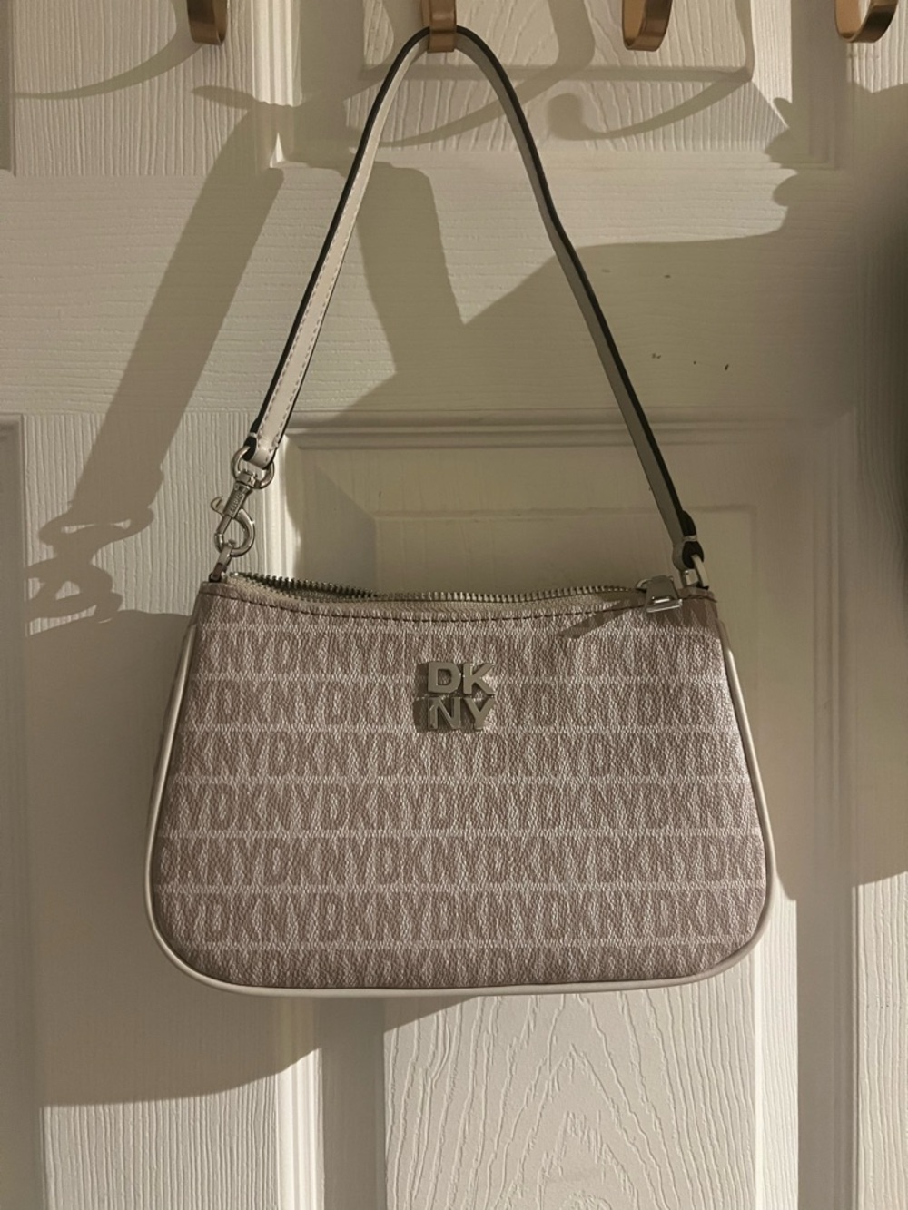 DKNY beige mini purse